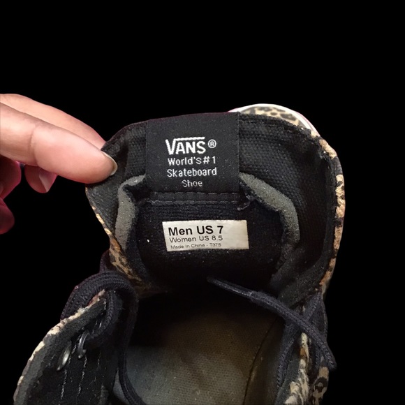 Vans Off The Wall Leopard SK8-Hi Slim Sneaker 8.5 - Picture 8 of 11